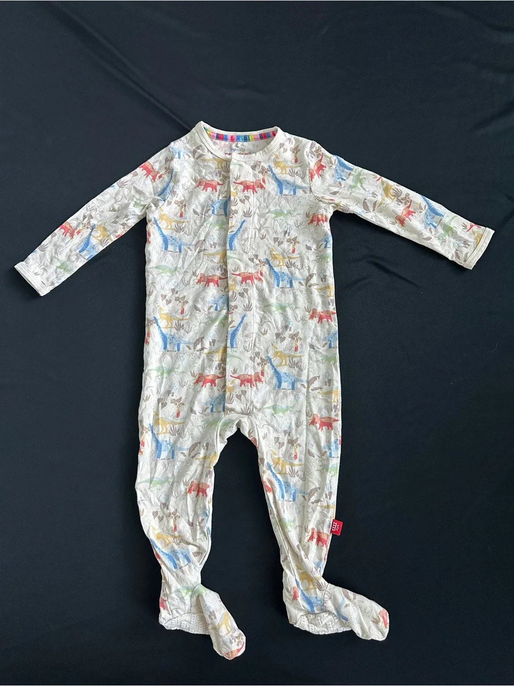 Magnetic Me Neutral Dino Footed One-Piece- NEVER WORN